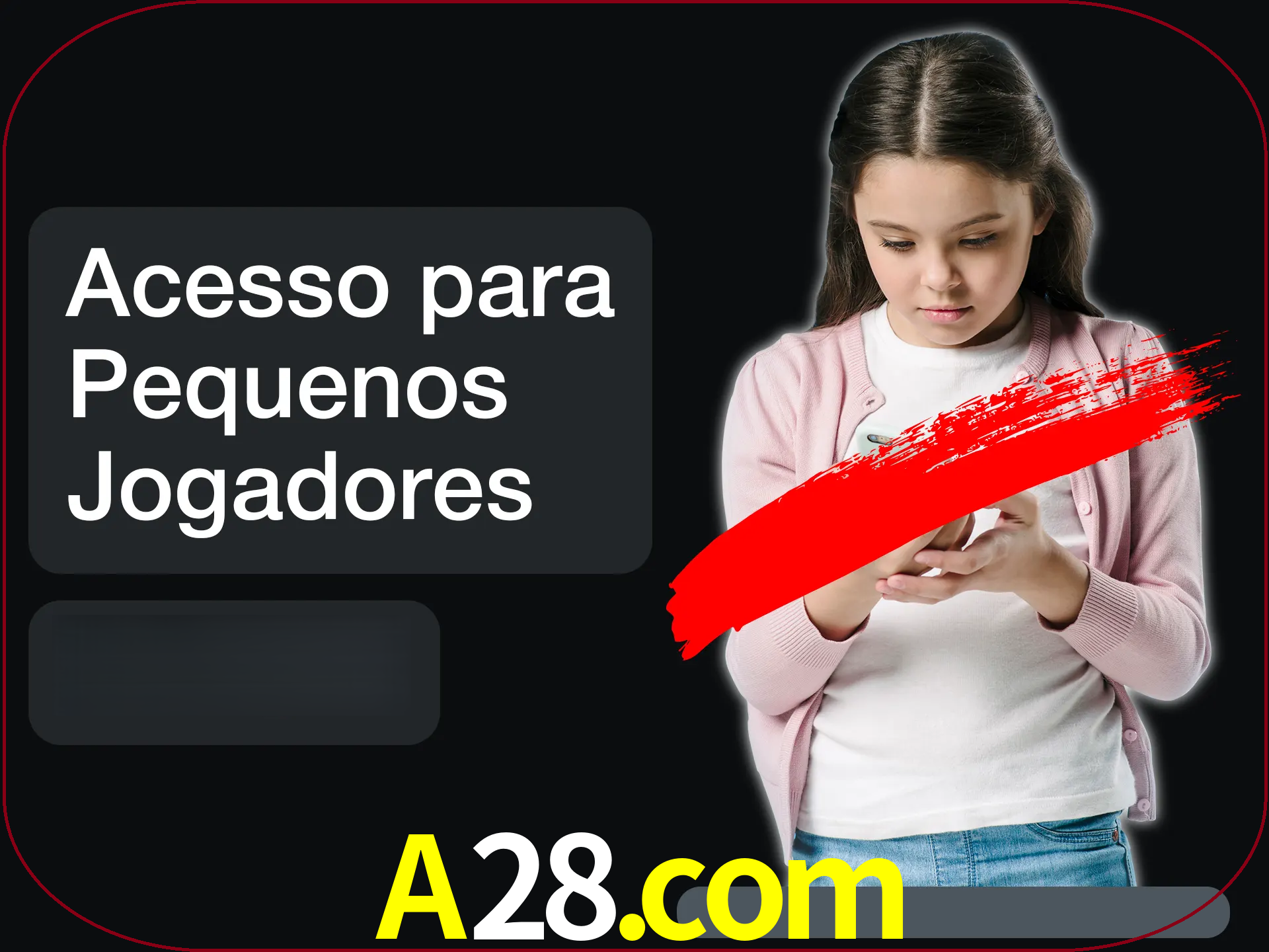 As crianças não podem jogar jogos de cassino.